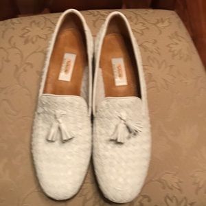 White loafers women shoes